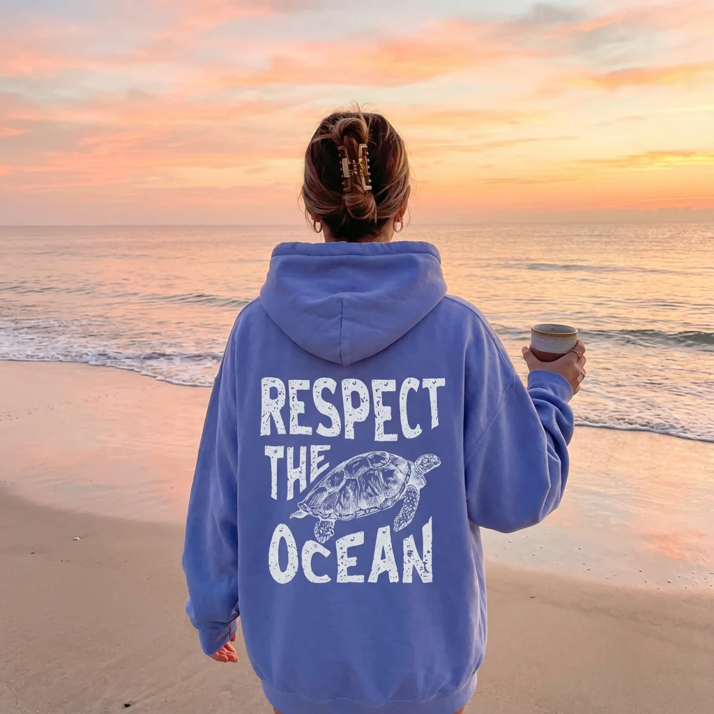 Respect The Ocean Hoodie - Image 26