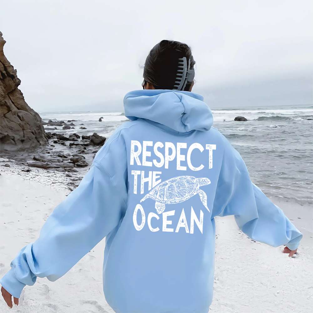 Respect The Ocean Hoodie - Image 3
