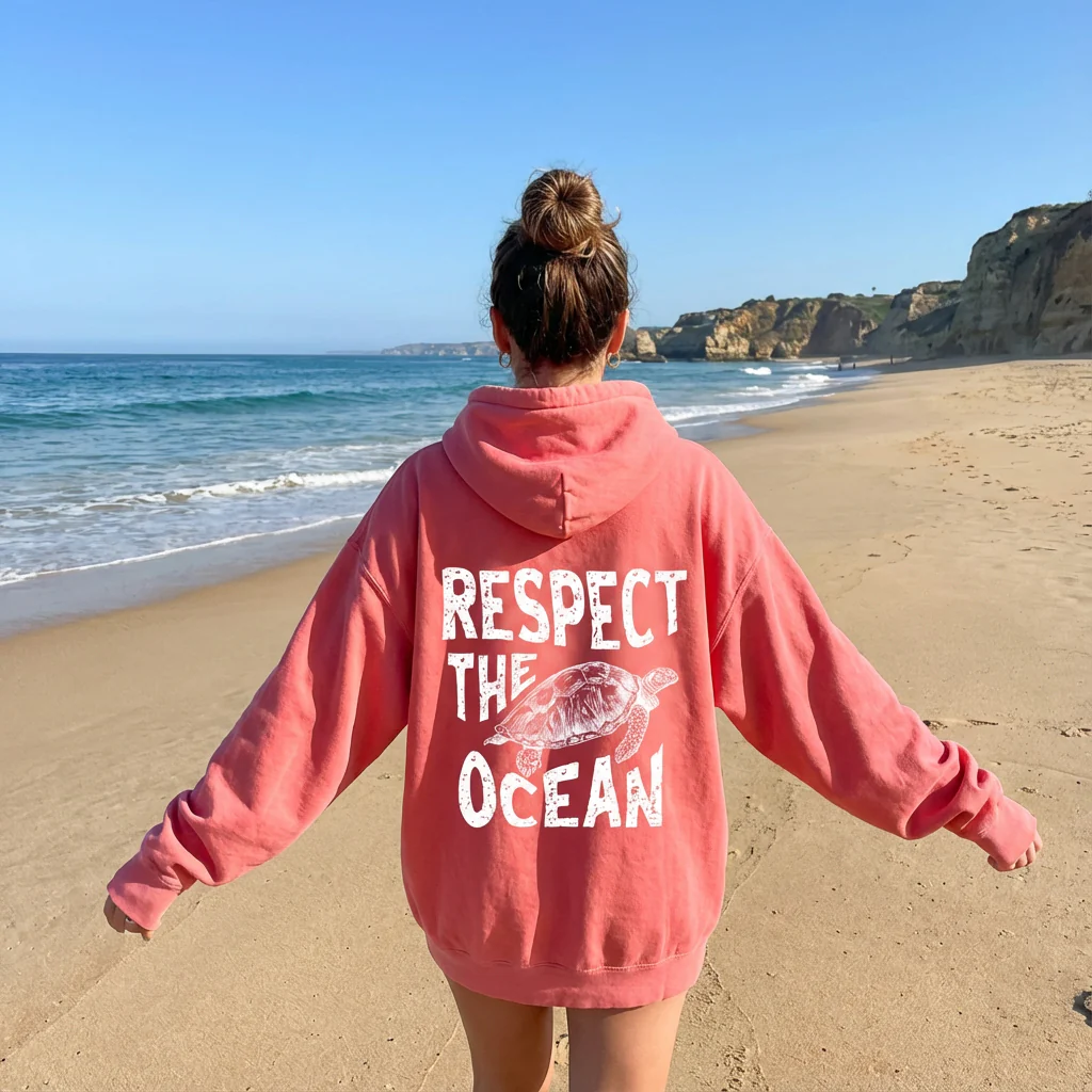 Respect The Ocean Hoodie - Image 34