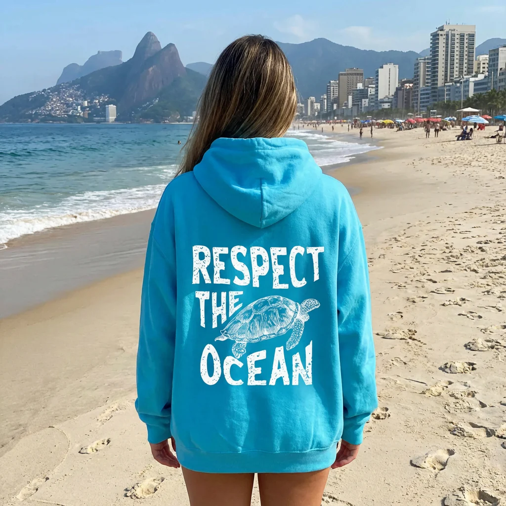 Respect The Ocean Hoodie - Image 37