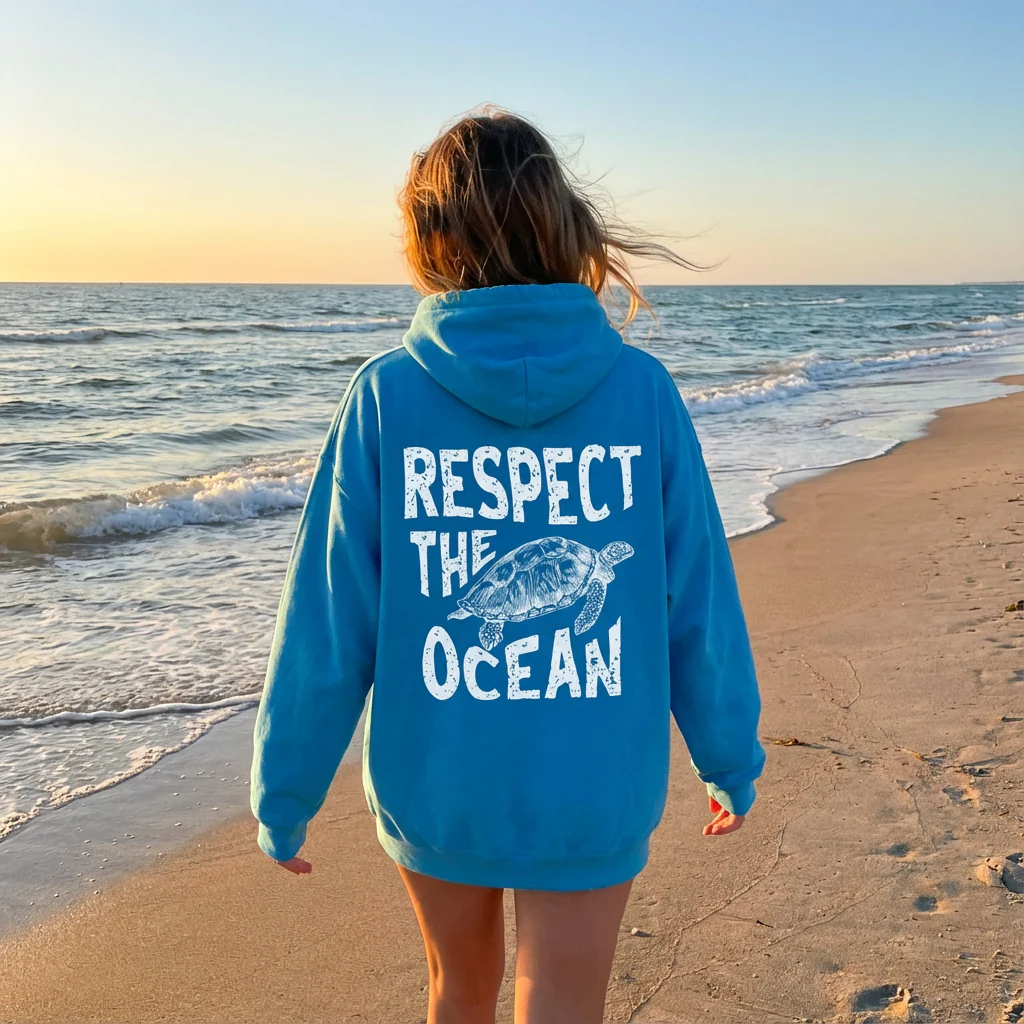 Respect The Ocean Hoodie - Image 39