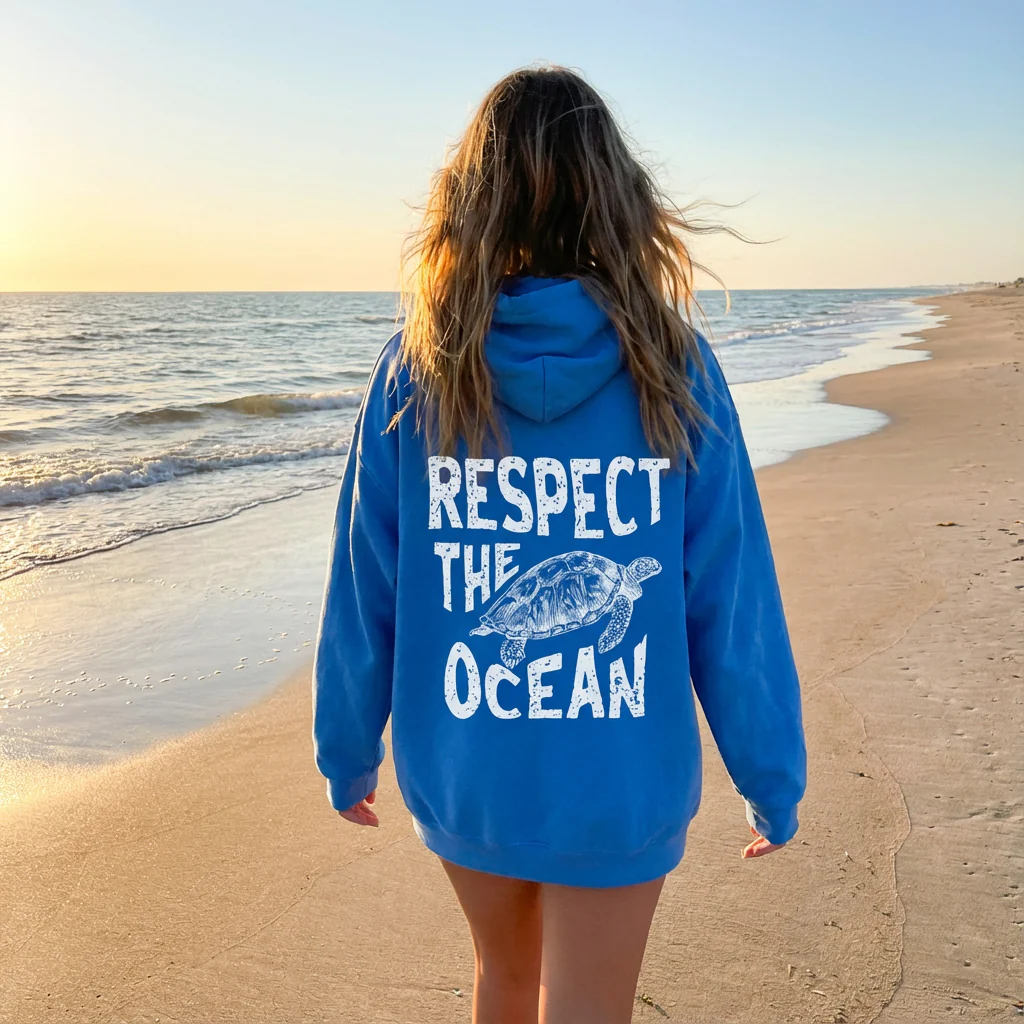 Respect The Ocean Hoodie - Image 43