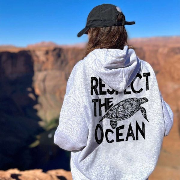 Respect The Ocean Hoodie - Image 7