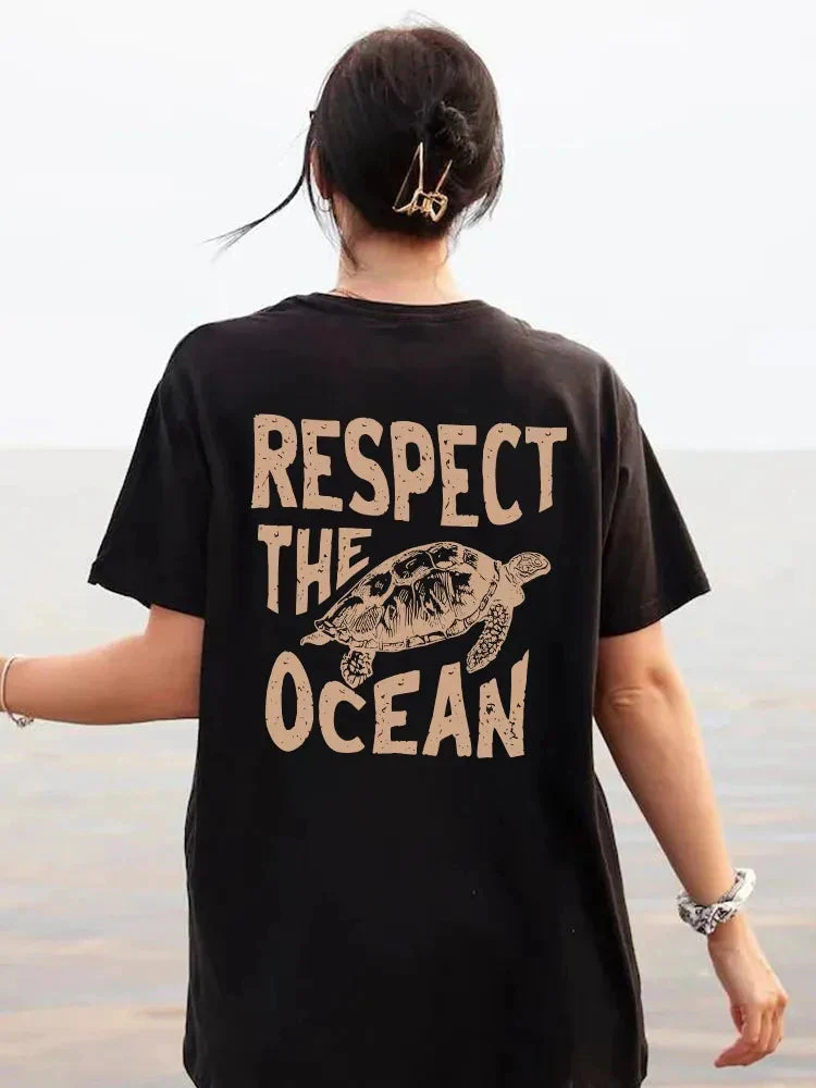 Respect The Ocean T-Shirt - Image 3
