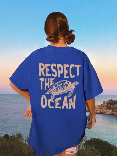 Respect The Ocean T-Shirt - Image 8