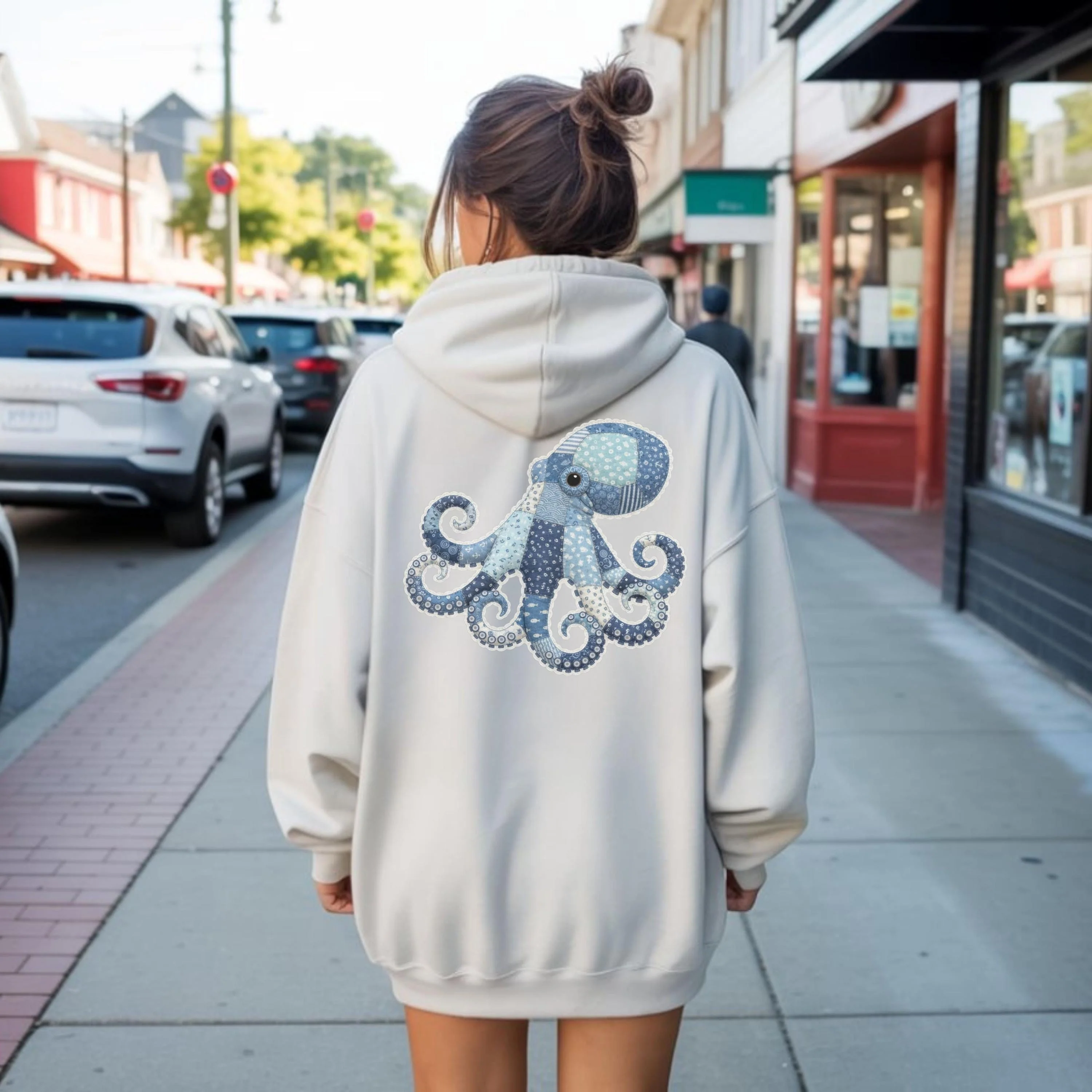Retro Sea Animal Hoodie New - Image 2