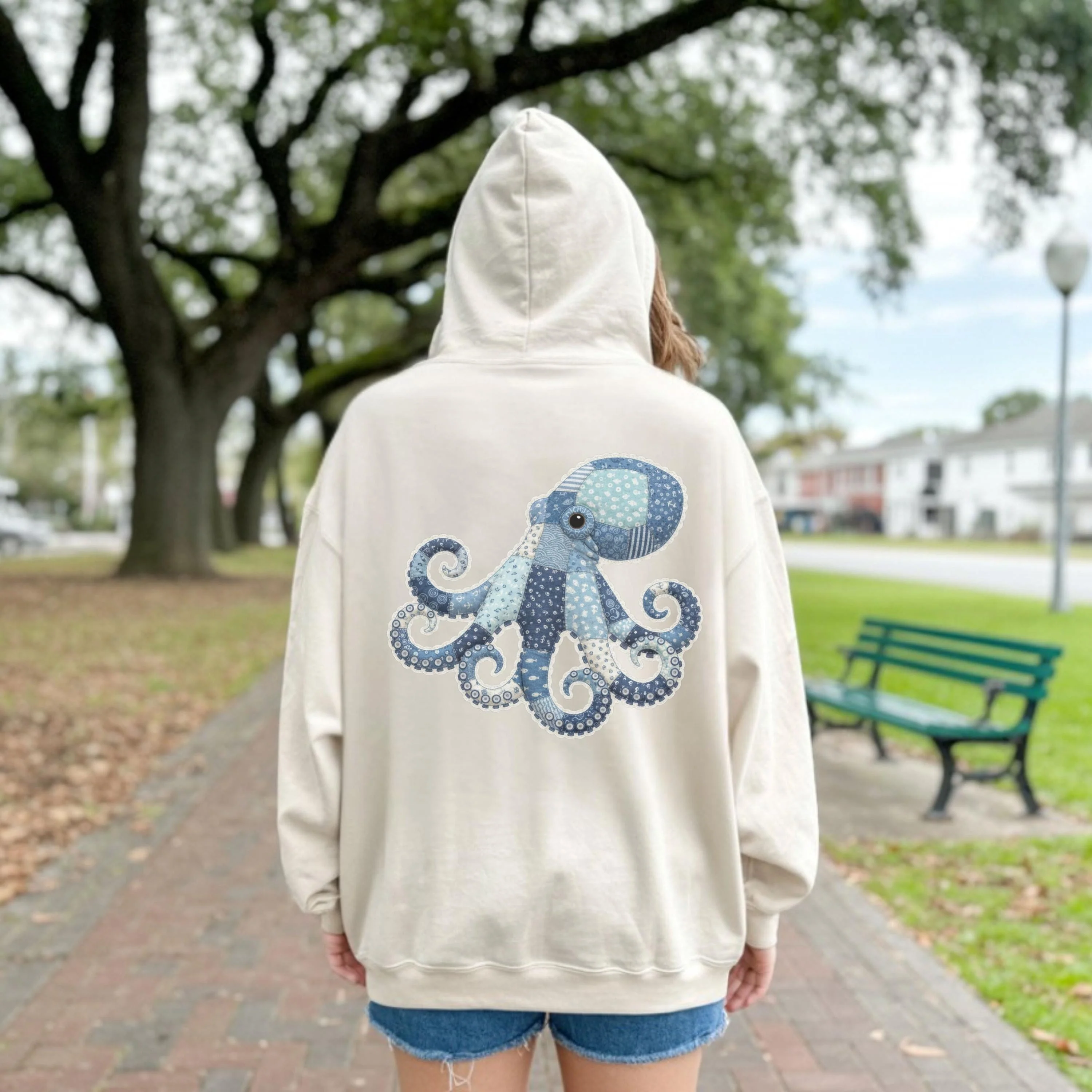 Retro Sea Animal Hoodie New - Image 4