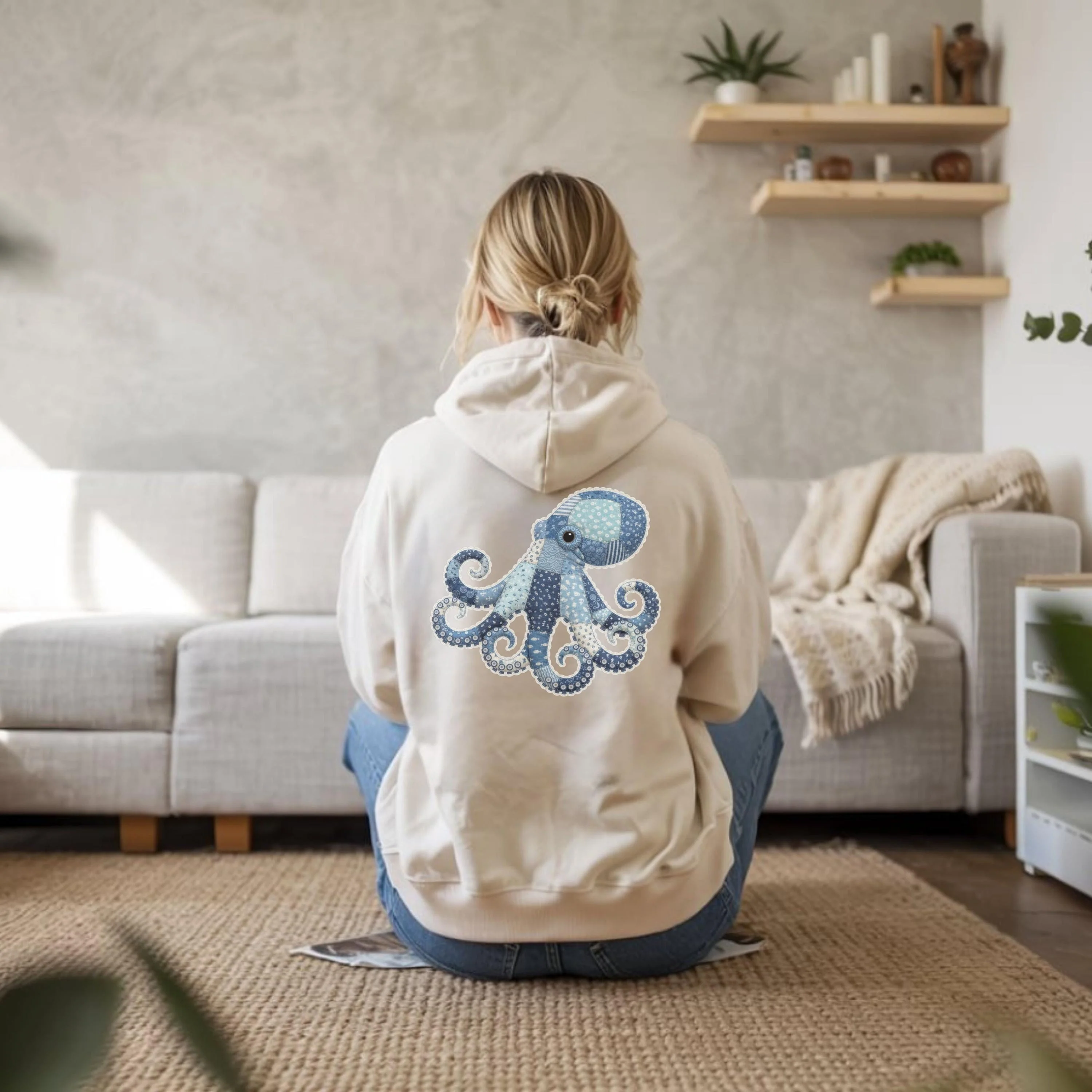Retro Sea Animal Hoodie New - Image 6