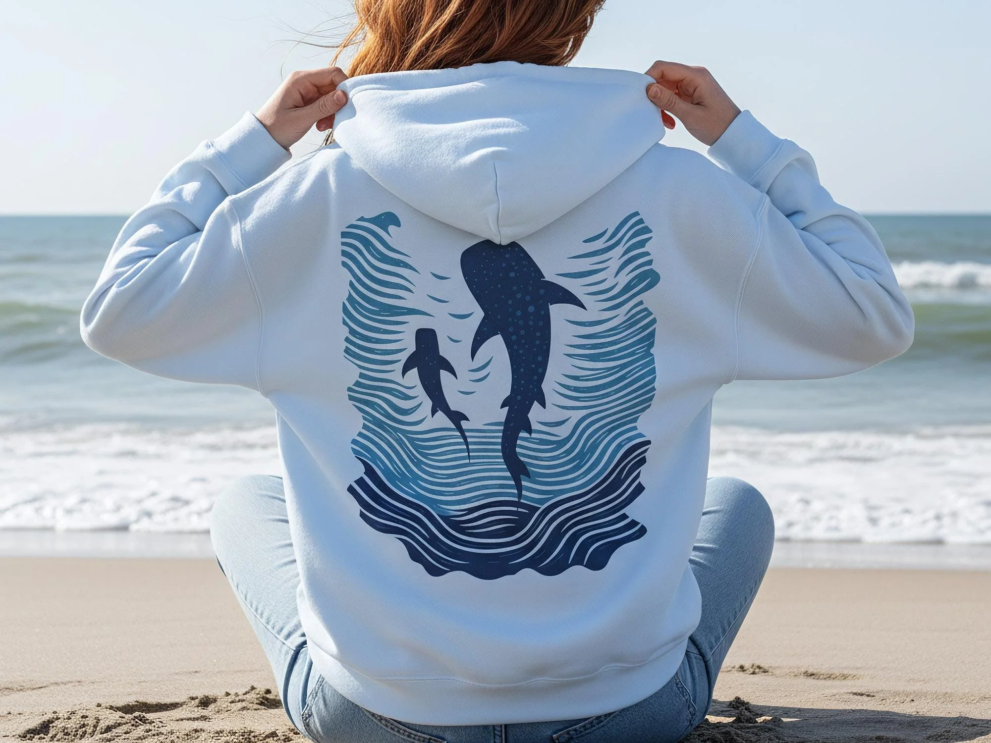 Whale Shark Hoodie New V7 - Image 3